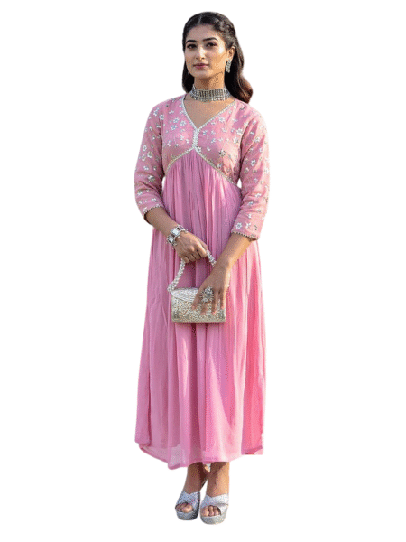 Cotton Printed Kurta with Coordinated Palazzo and Dupatta for Women(M)