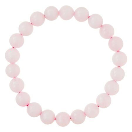 Rose Quartz Bracelet for Women Men's Gifts - Protection Healing Crystal Bracelet - 8mm Gemstone Beaded Adjustable